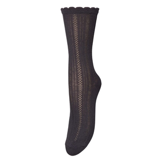 Becksöndergaard Crochia Cotta Sock Black